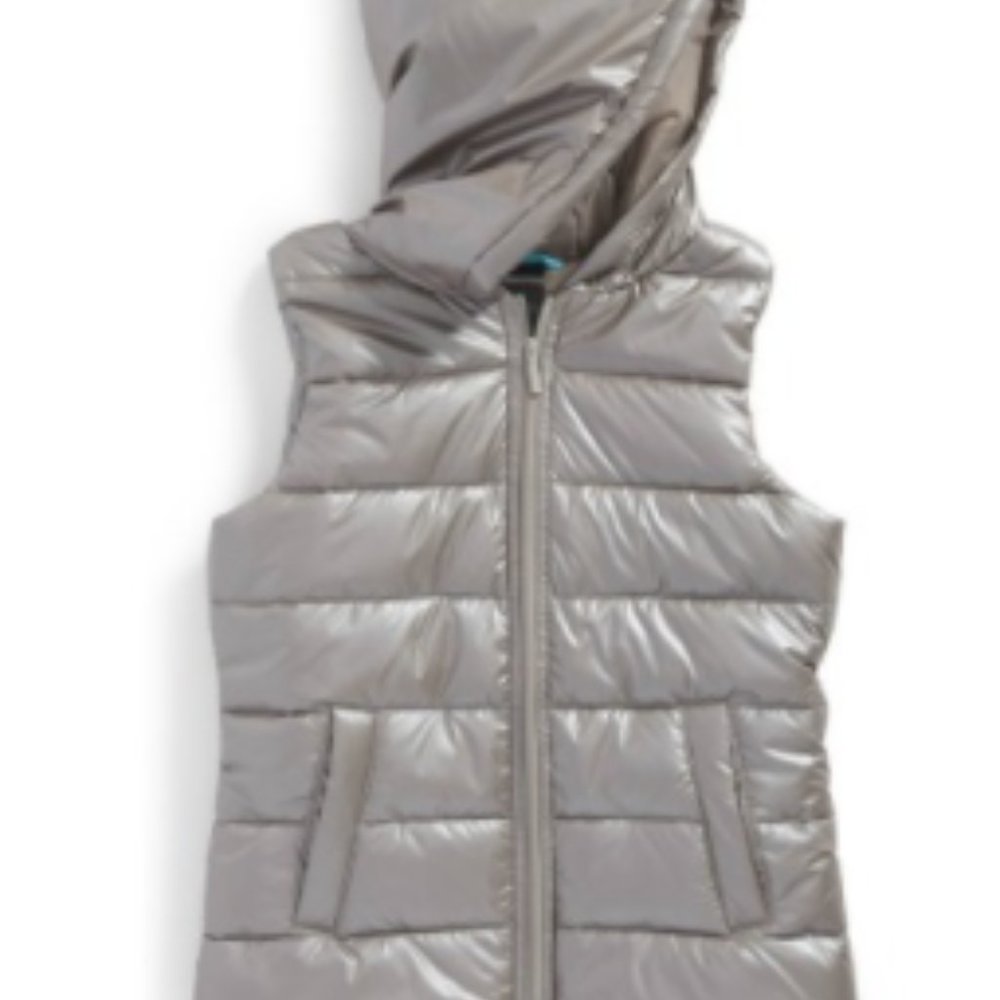 Gray Zella Girl Puffer Vest Size 5/6